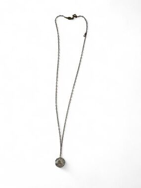 Catherine Popesco Silver-Tone Faceted Pendant Necklace